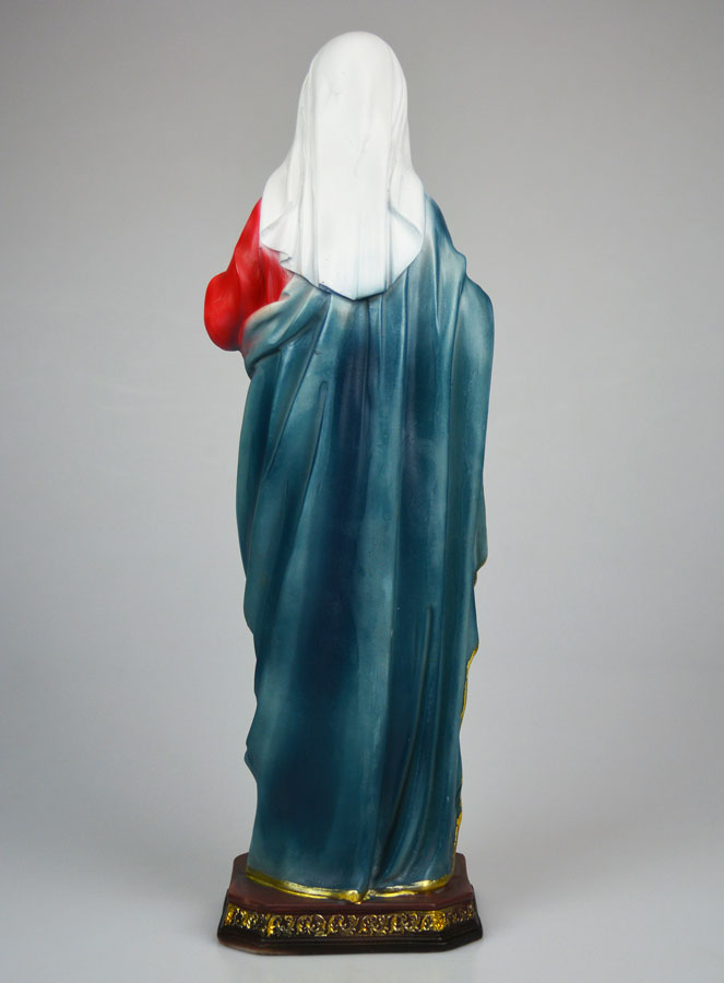 Statue Sacré-Coeur de Marie - 40cm (pic 4)