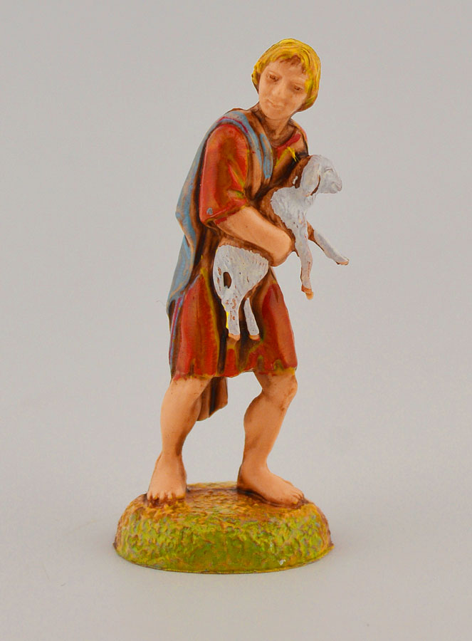 Santon Berger Portant sa Brebis - 6 cm (pic 1)
