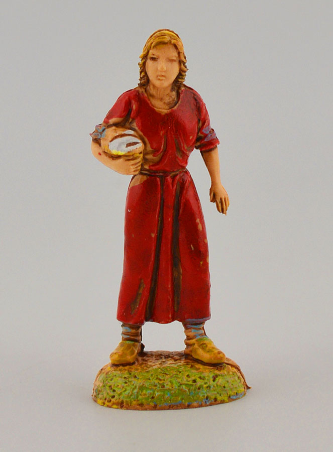 Santon Femme avec Panier - 6 cm (pic 1)