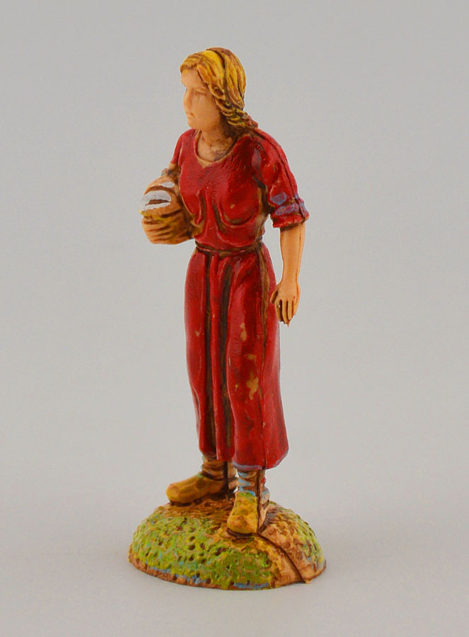 Santon Femme avec Panier - 6 cm (pic 2)