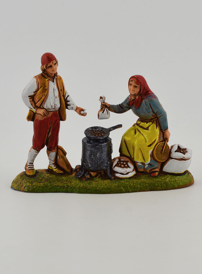 Santon Marchande de Marrons - Hauteur 6 cm (pic 1)