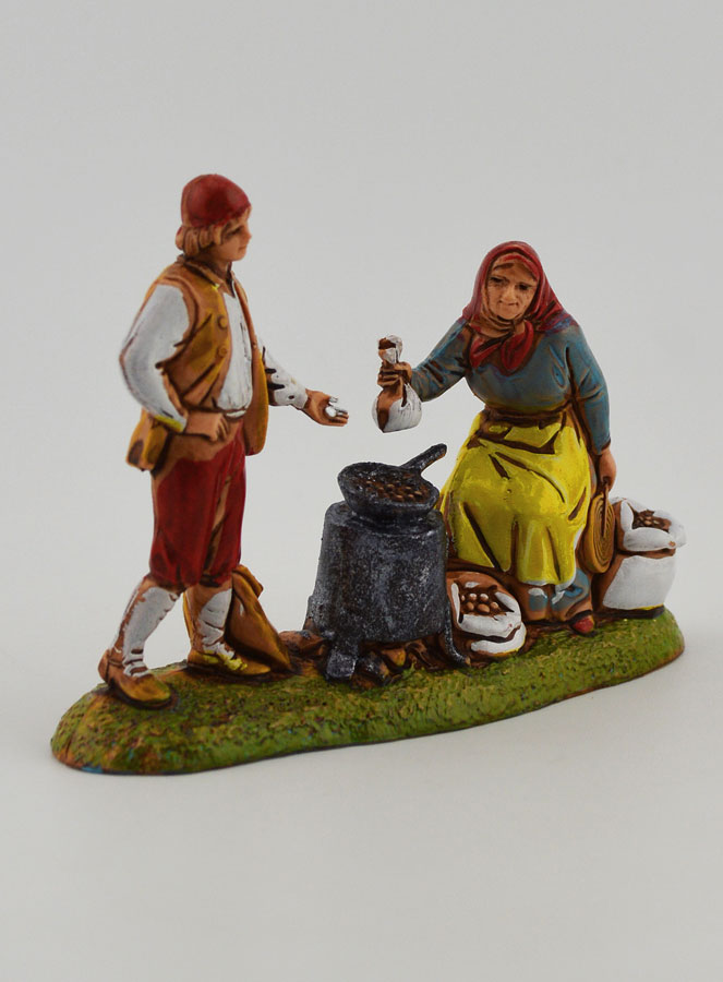 Santon Marchande de Marrons - Hauteur 6 cm (pic 3)