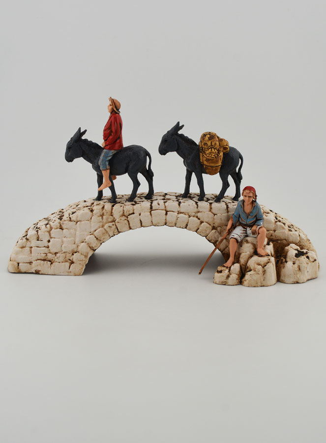 Santon Ânes sur Pont - Hauteur 6 cm (pic 1)