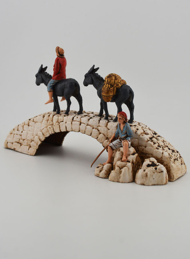 Santon Ânes sur Pont - Hauteur 6 cm (pic 2)
