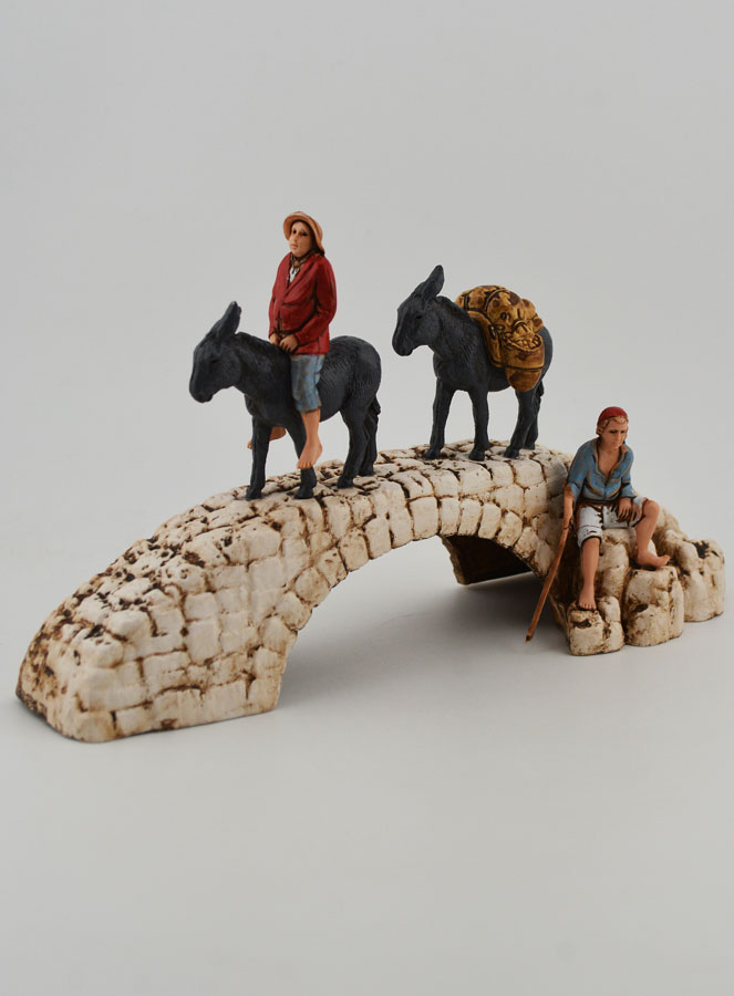 Santon Ânes sur Pont - Hauteur 6 cm (pic 3)