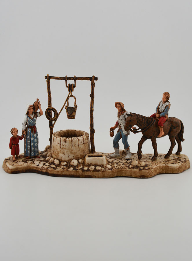 Santon Scène du Puits - 6 cm (pic 1)