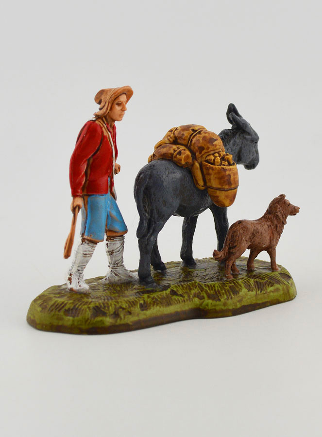 Santon Homme et sa Mule - 6 cm (pic 3)