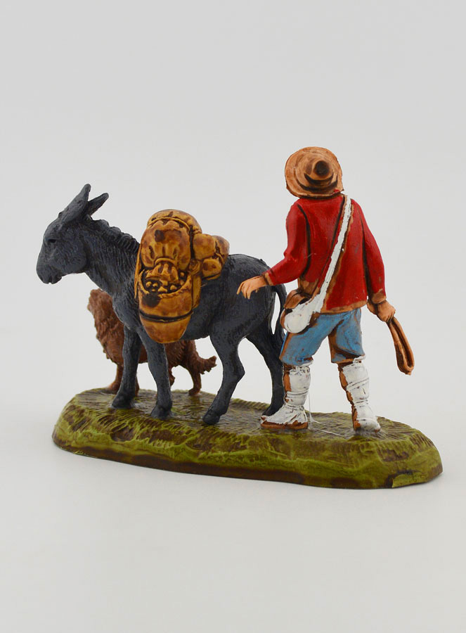 Santon Homme et sa Mule - 6 cm (pic 4)