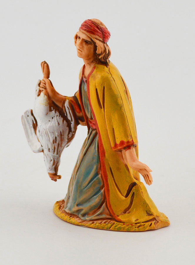 Santon Homme au Poulet - 6 cm (pic 2)