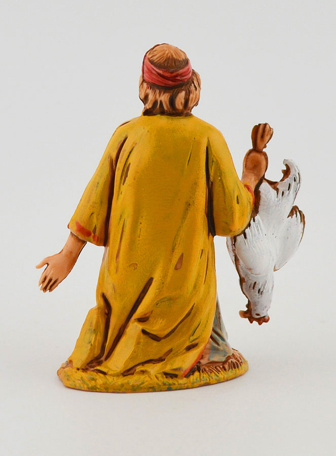Santon Homme au Poulet - 6 cm (pic 4)