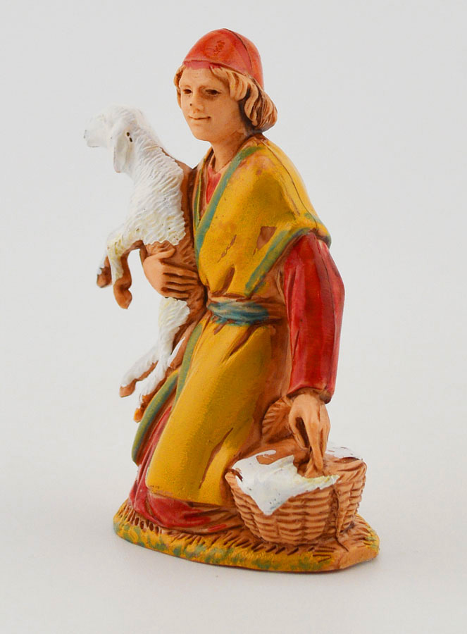 Santon Homme et Agneau - 6 cm (pic 2)