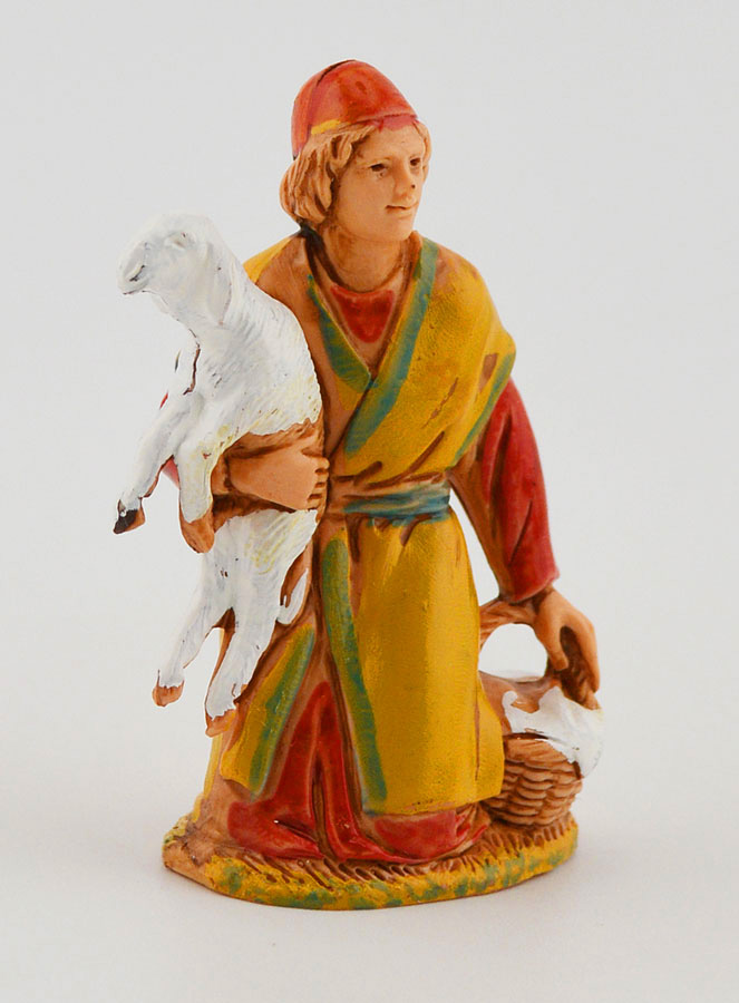 Santon Homme et Agneau - 6 cm (pic 3)