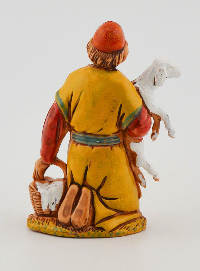 Santon Homme et Agneau - 6 cm (pic 4)