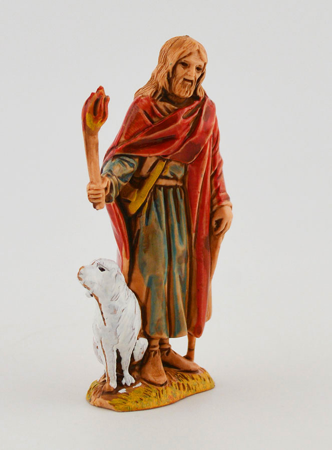 Santon Veilleur de Nuit et son Chien - 6 cm (pic 3)