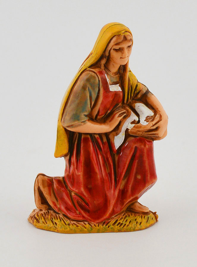 Santon Lavandière au Panier - 6 cm (pic 1)
