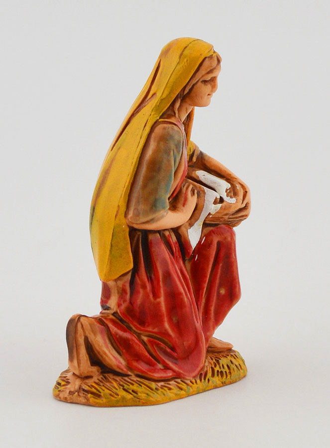 Santon Lavandière au Panier - 6 cm (pic 3)