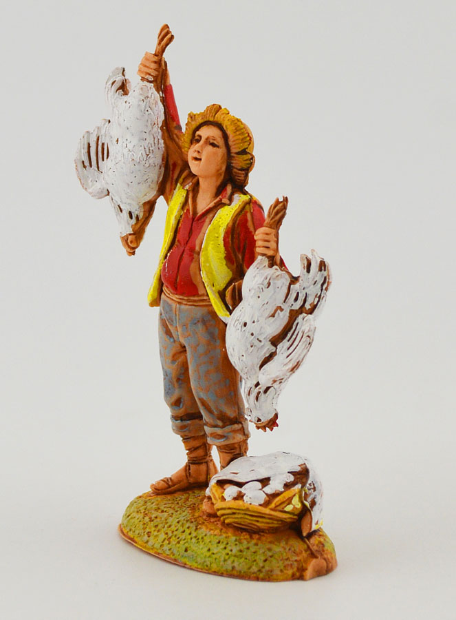Santon Vendeur de Poulets - 6 cm (pic 2)