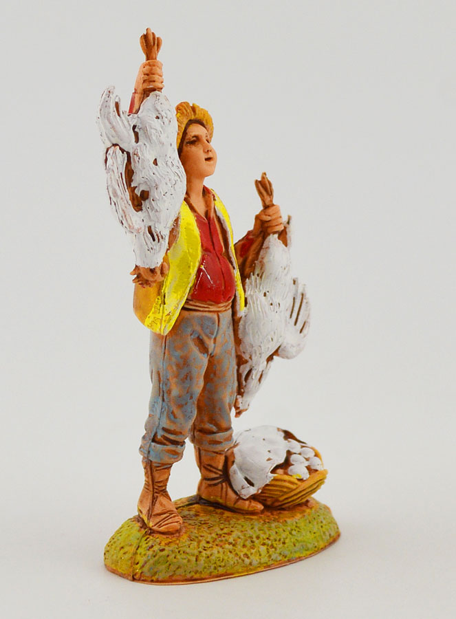 Santon Vendeur de Poulets - 6 cm (pic 3)