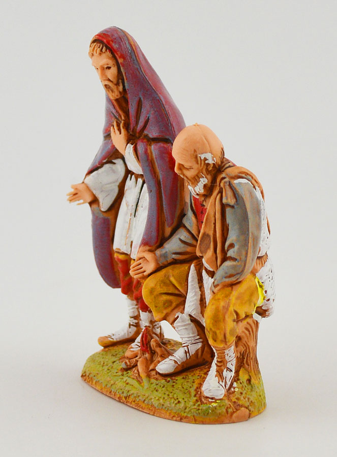 Santon Vieux Mendiants - 6 cm (pic 2)