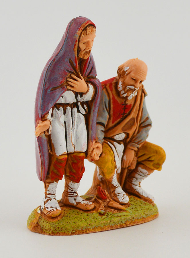 Santon Vieux Mendiants - 6 cm (pic 3)