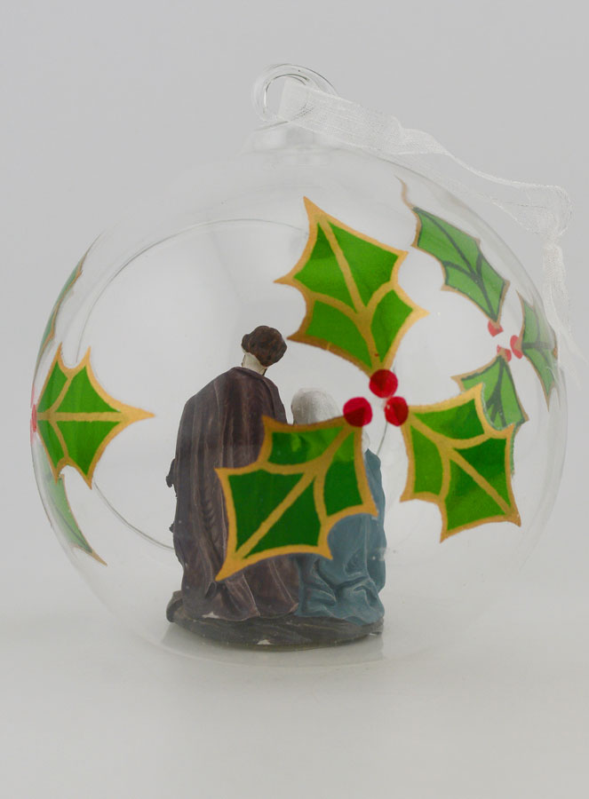 Boule de Noël en Verre 10cm - Nativité (pic 4)