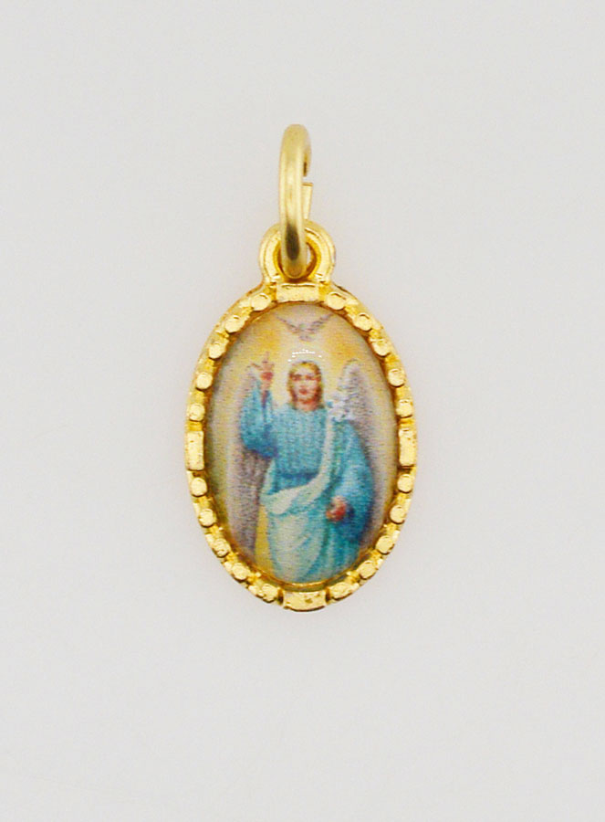 Médaille Bord Torsadé 15mm - Saint Gabriel Archange (pic 1)