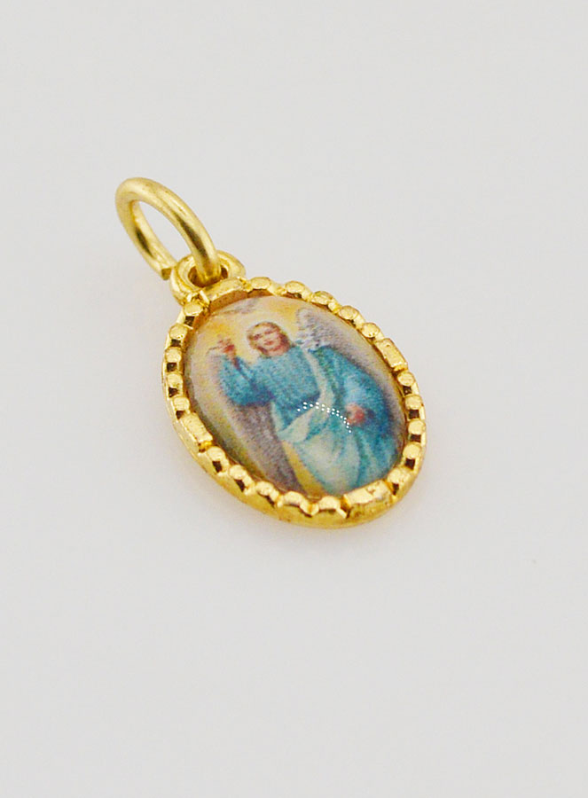 Médaille Bord Torsadé 15mm - Saint Gabriel Archange (pic 3)