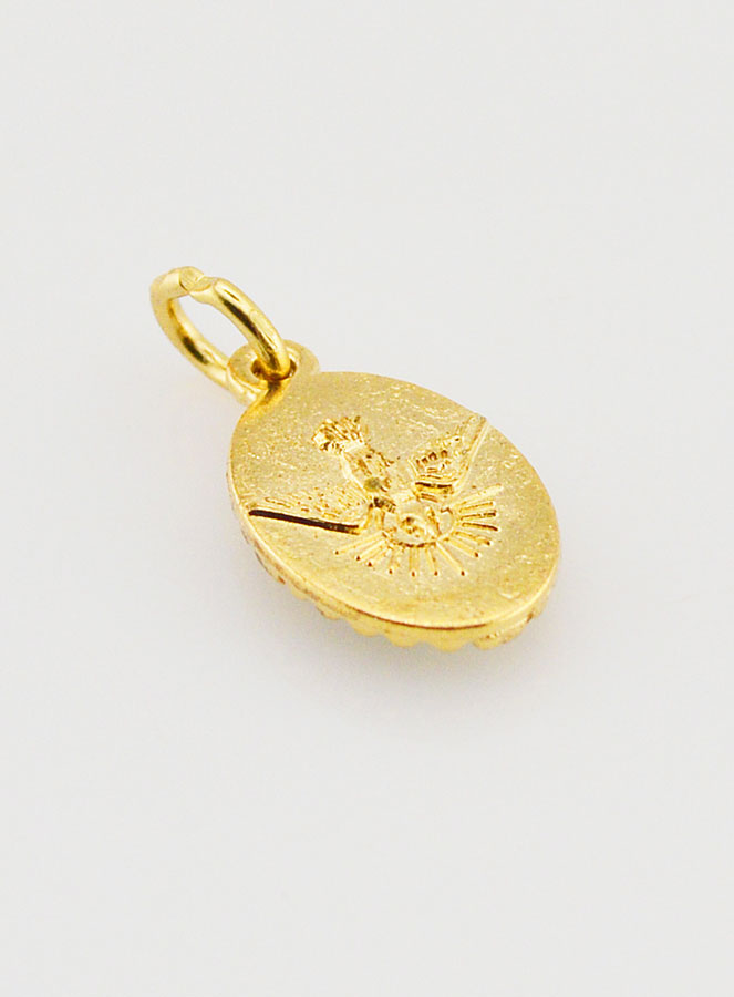 Médaille Bord Torsadé 15mm - Saint Gabriel Archange (pic 4)