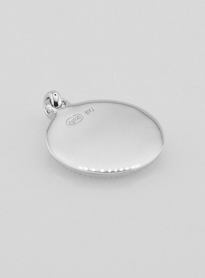 Médaille Ange Gardien & Colombe en Argent - 12mm (pic 4)
