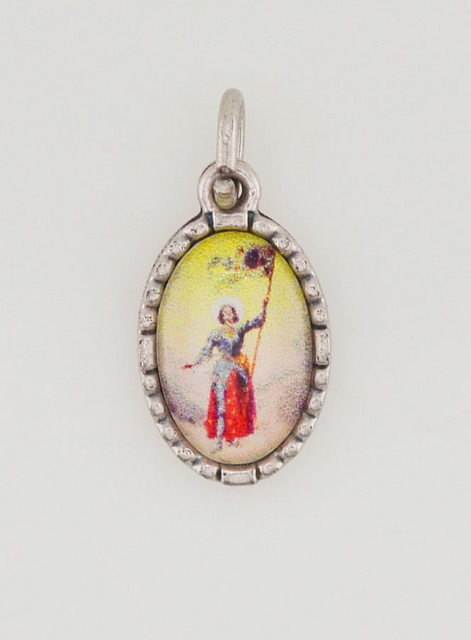 Médaille Bord Torsadé 15mm - Sainte Jeanne d'Arc (pic 1)