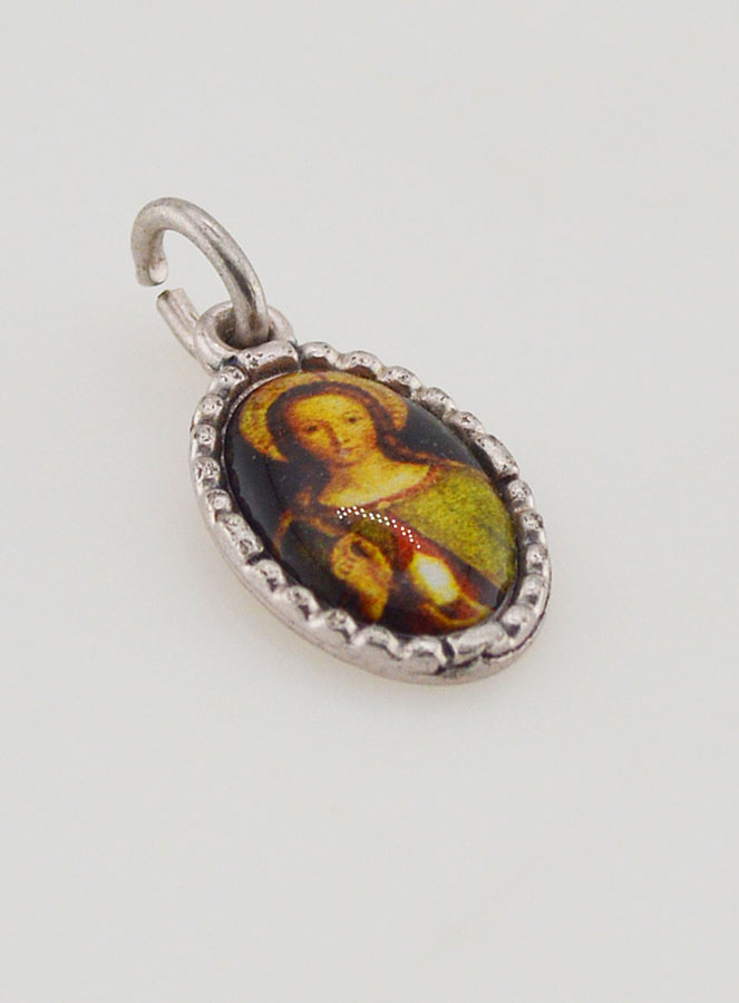 Médaille Bord Torsadé 15mm - Sainte Marie Madeleine (pic 3)