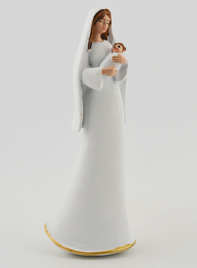Sainte Famille Moderne Blanc & Or - 12cm (pic 2)
