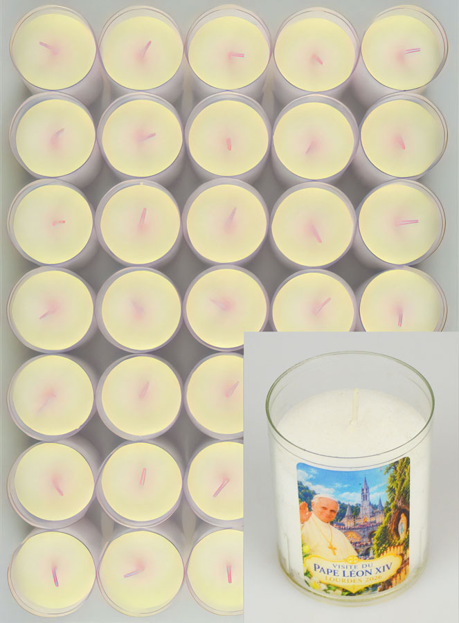 10 Bougies Veilleuse Pape Léon XIV à Lourdes (pic 2)