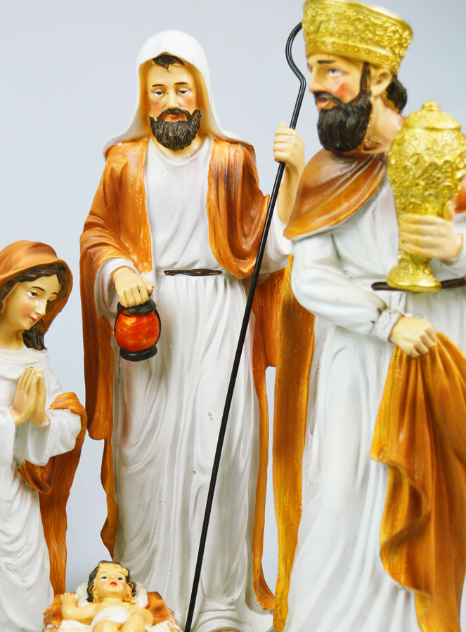 Crèche de Noël 6 Santons - 33cm (pic 4)