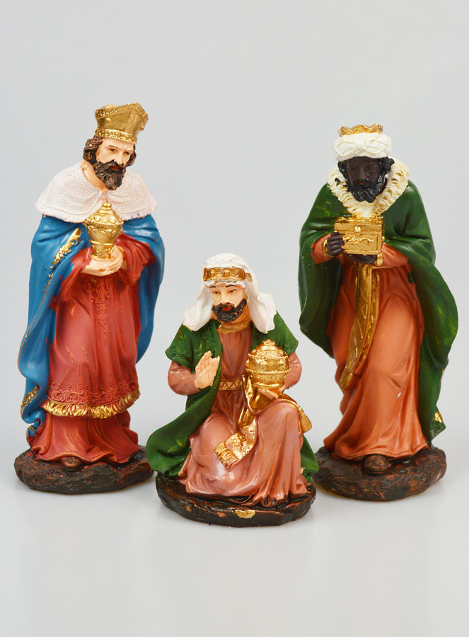 Crèche de Noël Santons 3 Rois Mages - 20cm (pic 1)