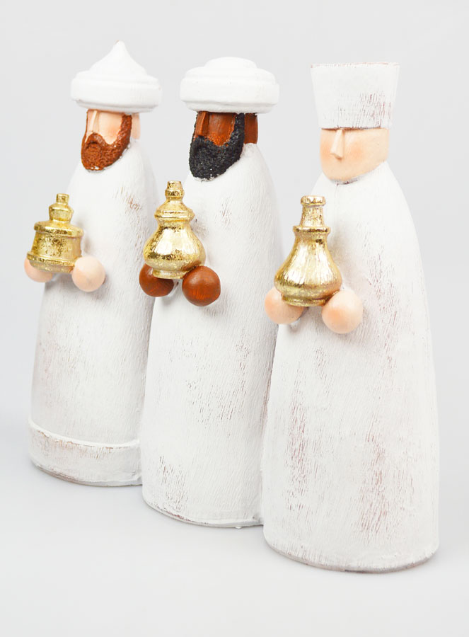 Crèche de Noël 3 Rois Mages - 22cm (pic 3)
