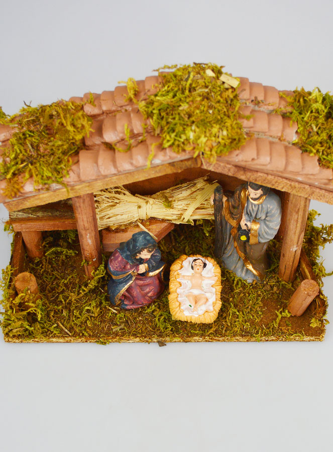 Crèche de Noël Nativité Scène 3 Santons - 20cm (pic 2)