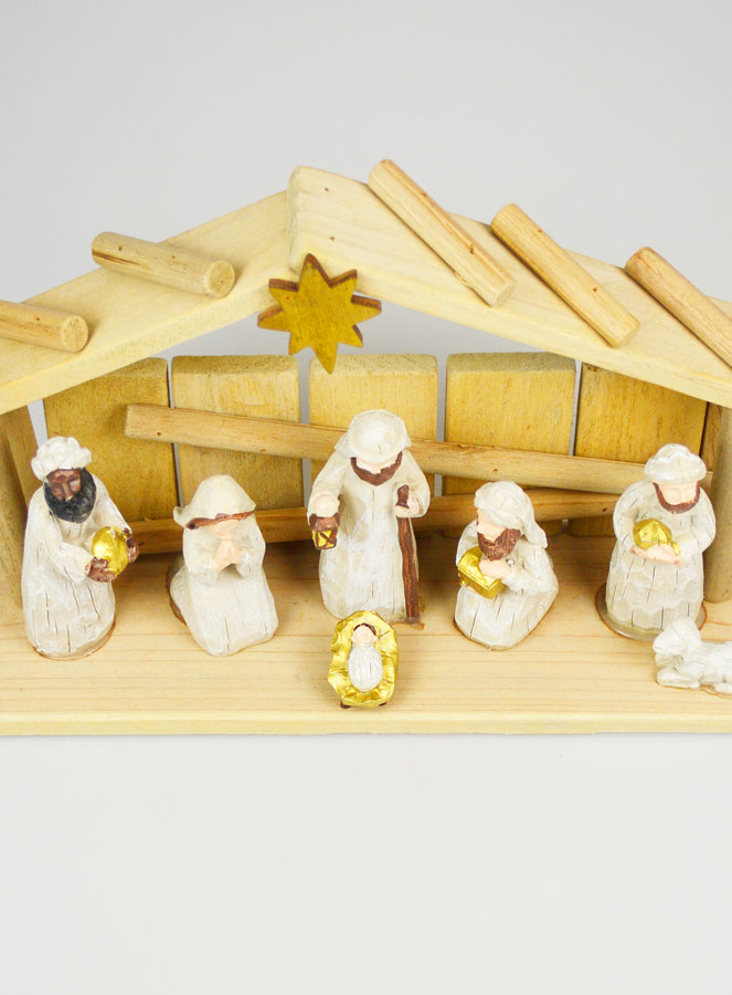 Crèche de Noël Scène 7 Santons - 30cm (pic 2)