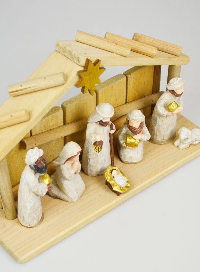 Crèche de Noël Scène 7 Santons - 30cm (pic 3)