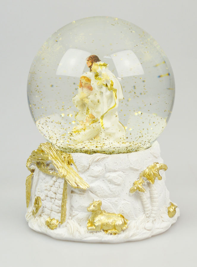 Boule de Noël en Verre 10cm - Nativité (pic 3)