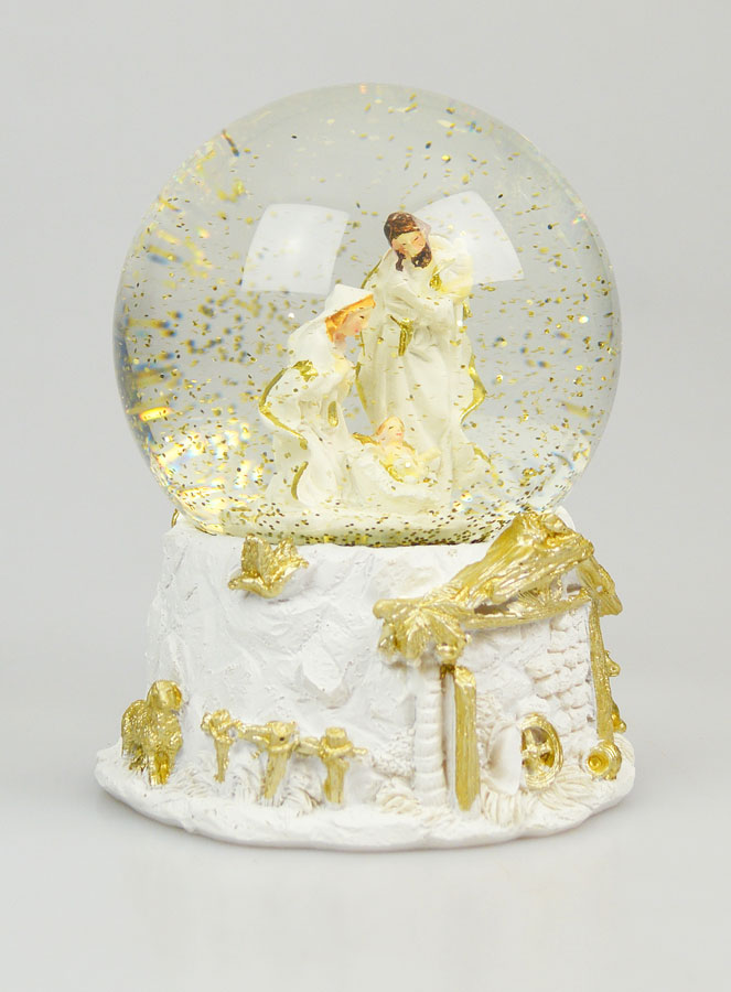 Boule de Noël en Verre 10cm - Nativité (pic 4)