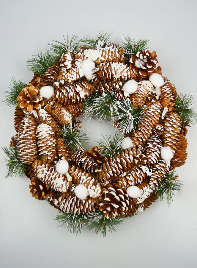Couronne de Noël Lumineuse à Suspendre - 34cm (pic 1)