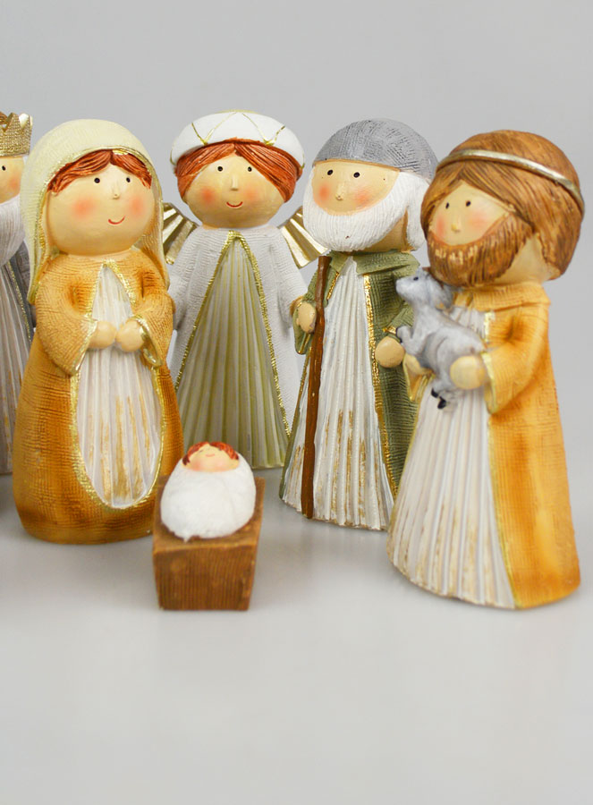 Crèche de Noël 8 Santons - 12cm (pic 4)