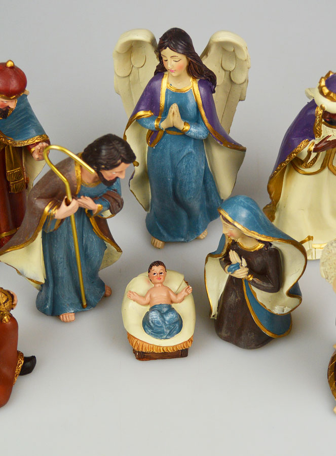 Crèche de Noël 8 Santons - 16cm (pic 2)