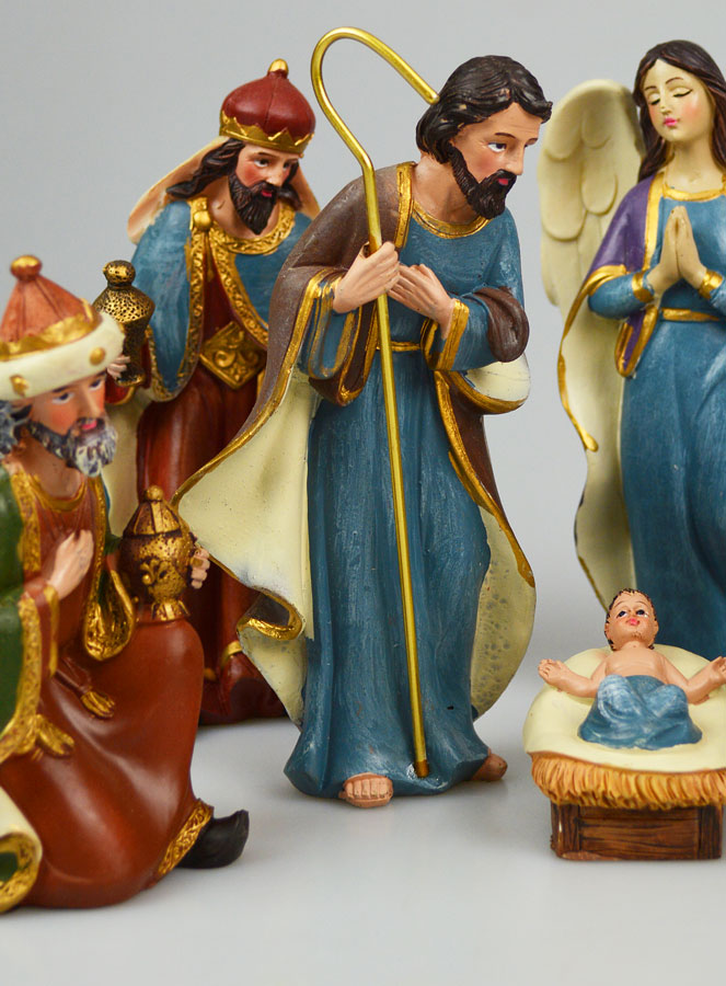 Crèche de Noël 8 Santons - 16cm (pic 3)