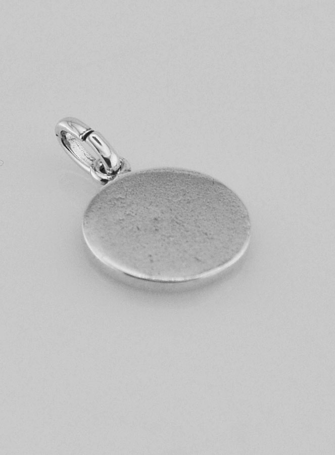 Médaille Sacré Coeur en Argent 925 Plaqué - 12mm (pic 4)