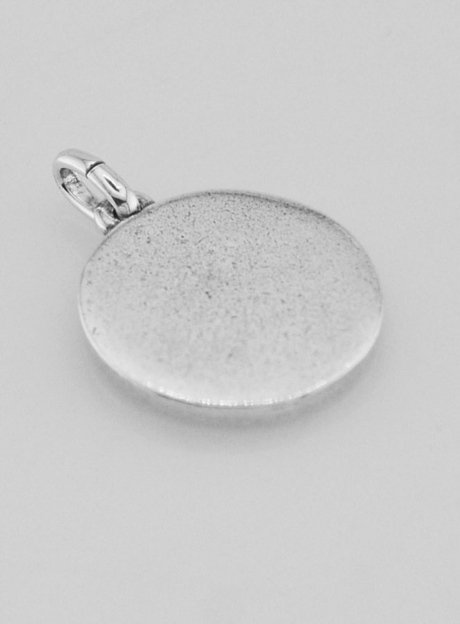 Médaille Sacré Coeur en Argent 925 Plaqué - 15mm (pic 4)