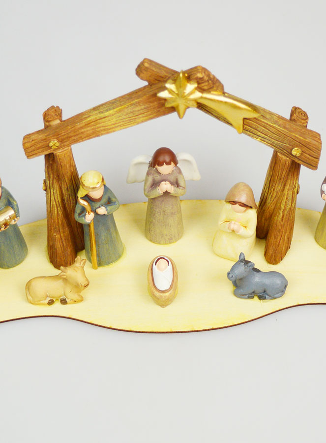 Crèche de Noël Scène 10 Santons - 14cm (pic 2)