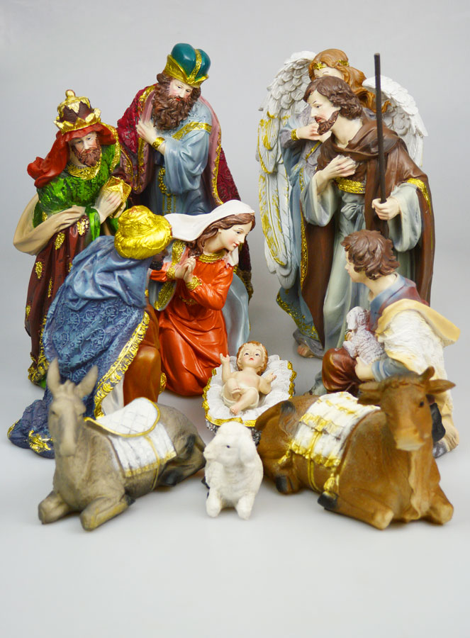 Crèche de Noël 11 Santons - 30cm (pic 1)