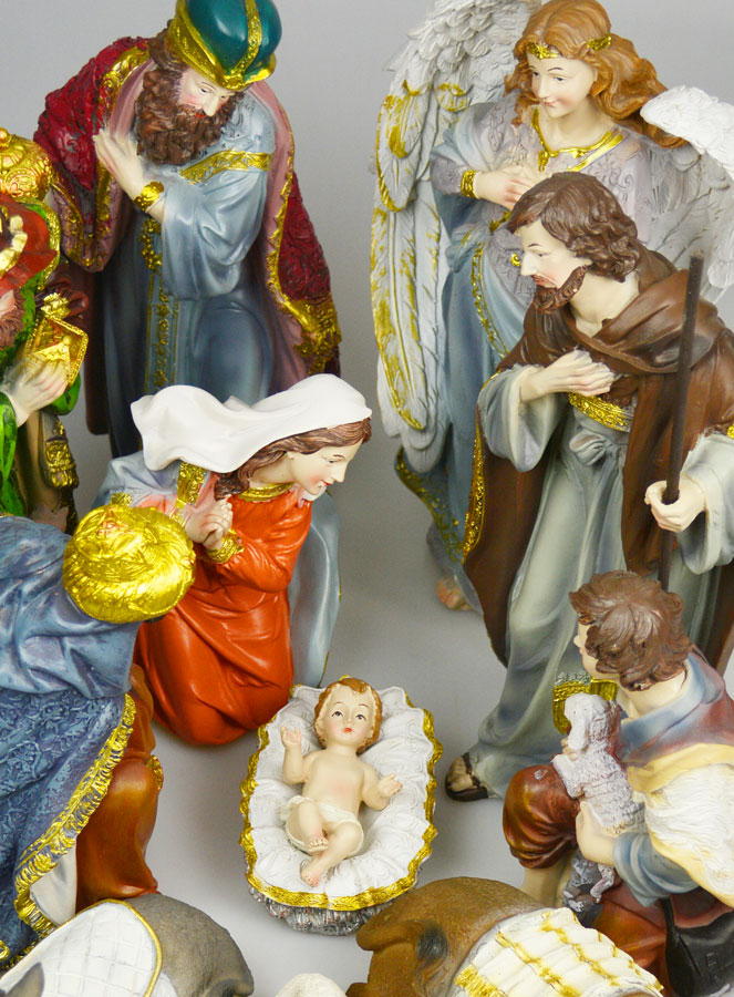 Crèche de Noël 11 Santons - 30cm (pic 2)